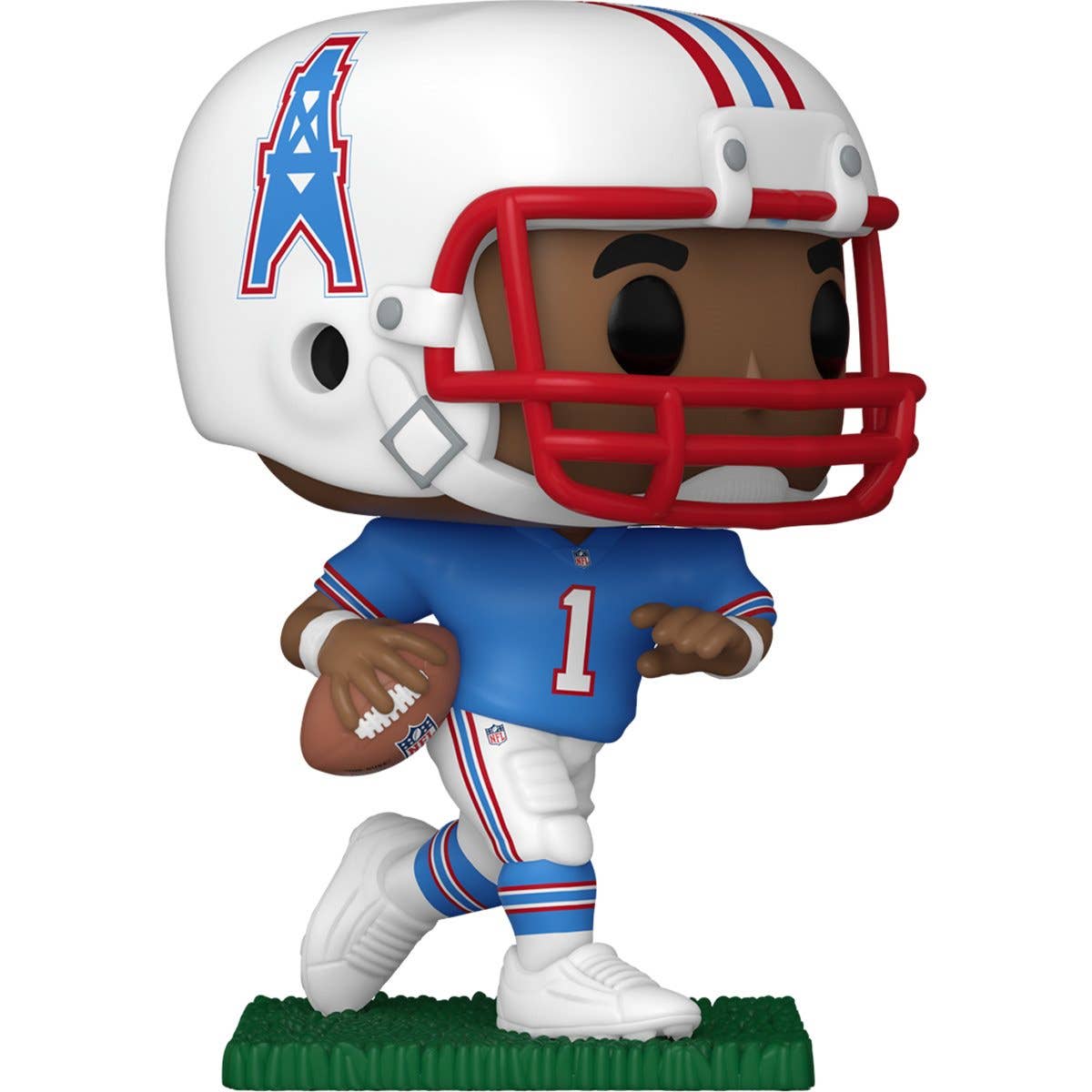 NFL Legends Oilers Warren Moon Funko Pop! Vinyl Figure #263 protected by an UltraPro Semirigid Storage Case