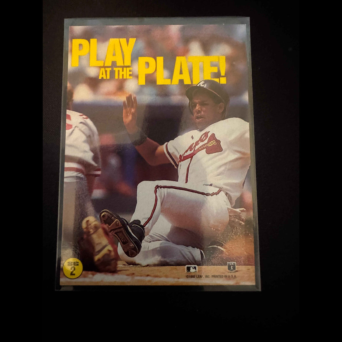 1993 Donruss #SG-2 David Justice Spirit of the Game - back