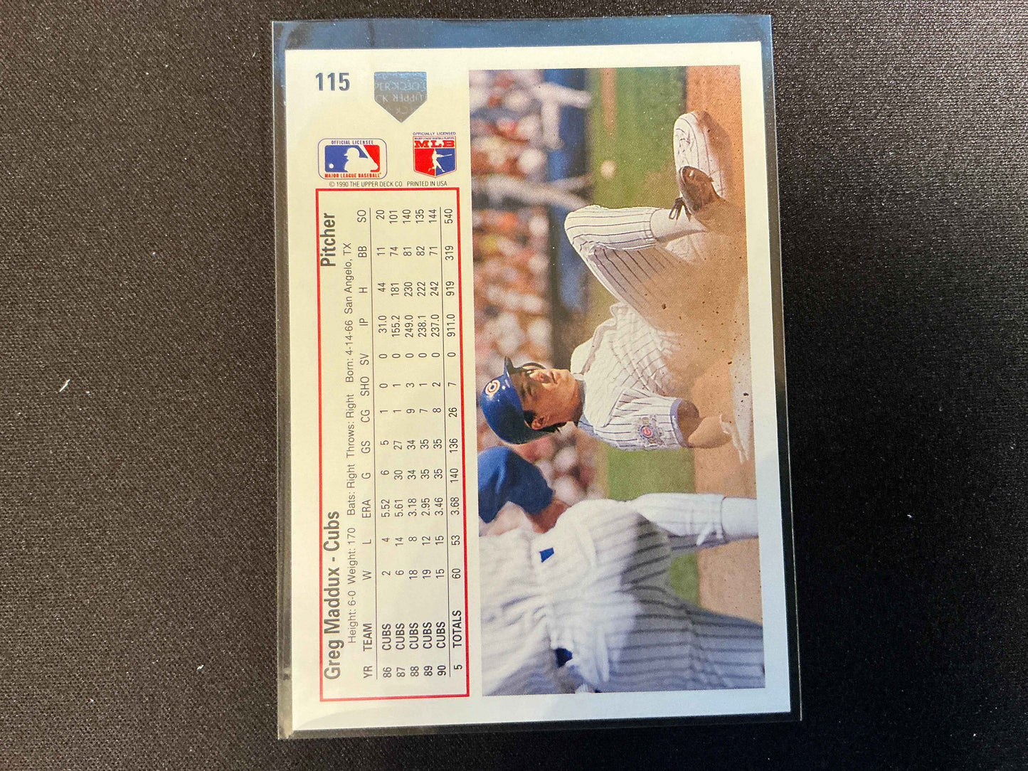 1991 Upper Deck #115 Greg Maddux Card