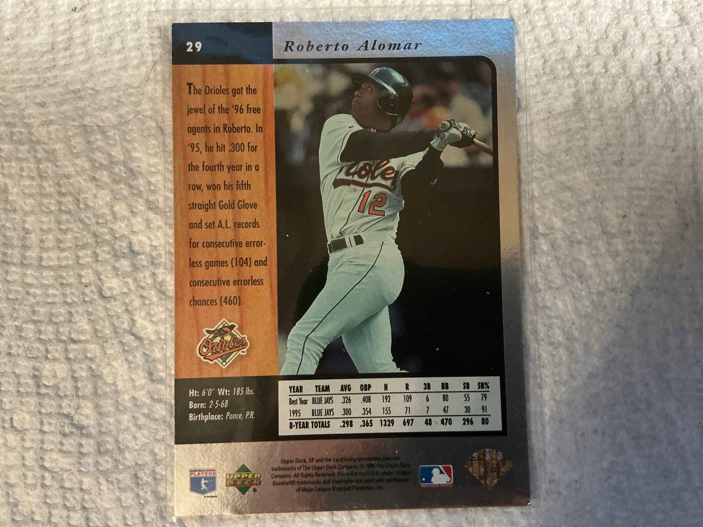 1996 Upper Deck SP #29 Roberto Alomar Card