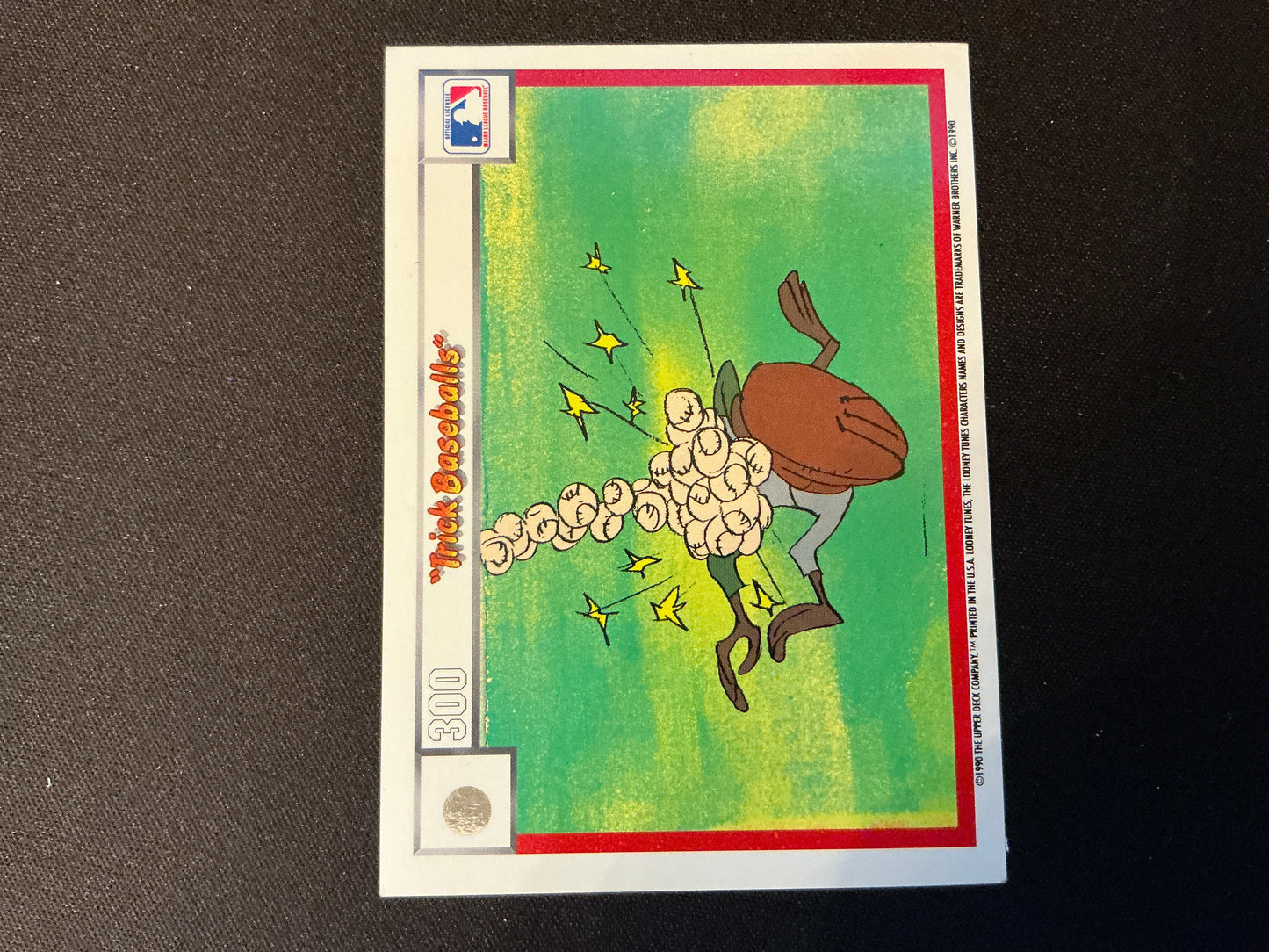 Tarjeta de béisbol con trucos de Upper Deck Comic Ball n.° 259/262 de 1990