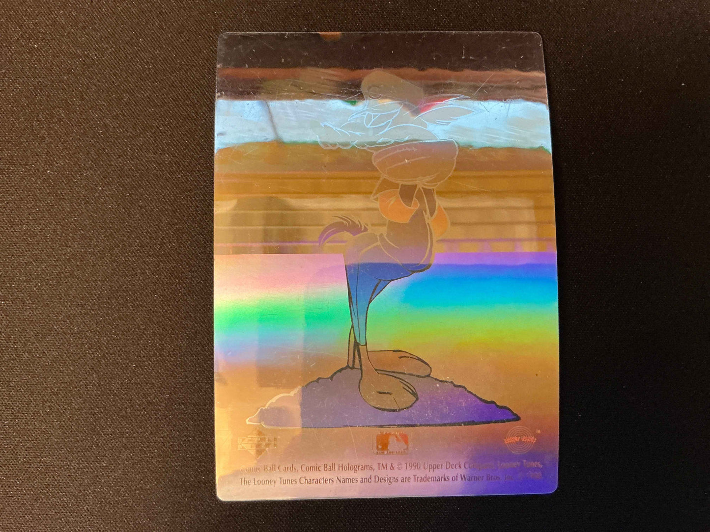1990 Upper Deck Comic Ball Wile E. Coyote Pitching Chicago Cubs Hologram