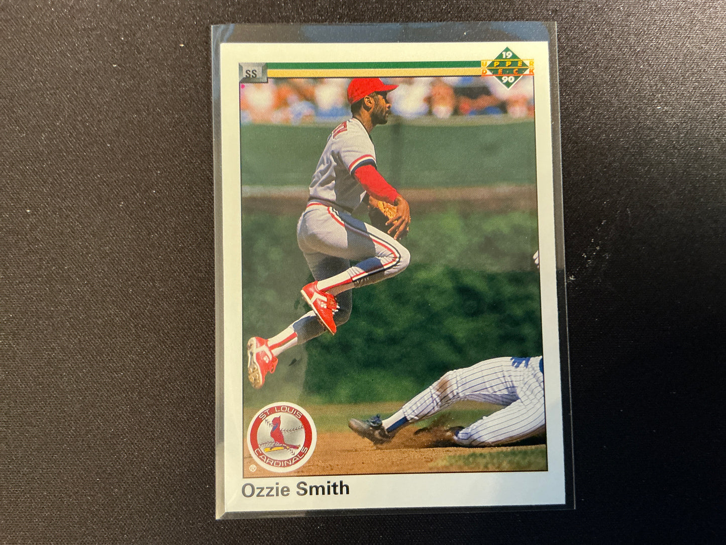 Tarjeta de Ozzie Smith n.° 225 de Upper Deck de 1990