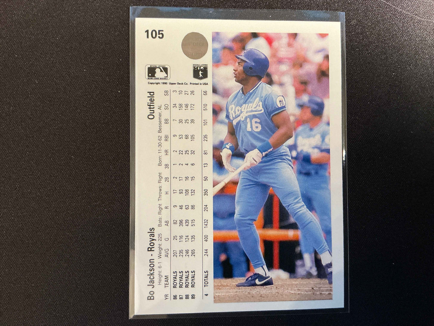 1990 Upper Deck #105 Bo Jackson Card
