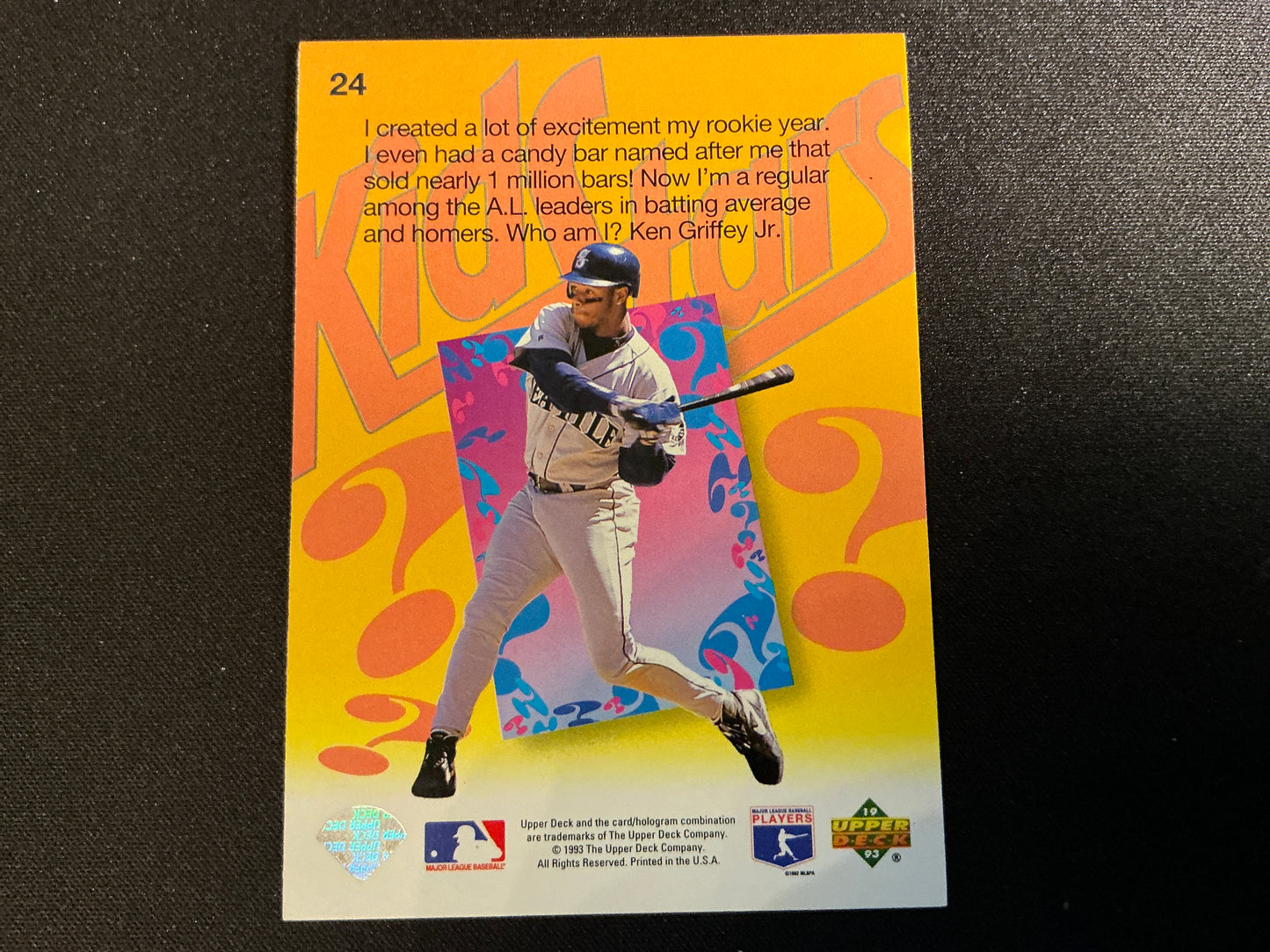 1993 Upper Deck Fun Pack #24 Ken Griffey, Jr. Card