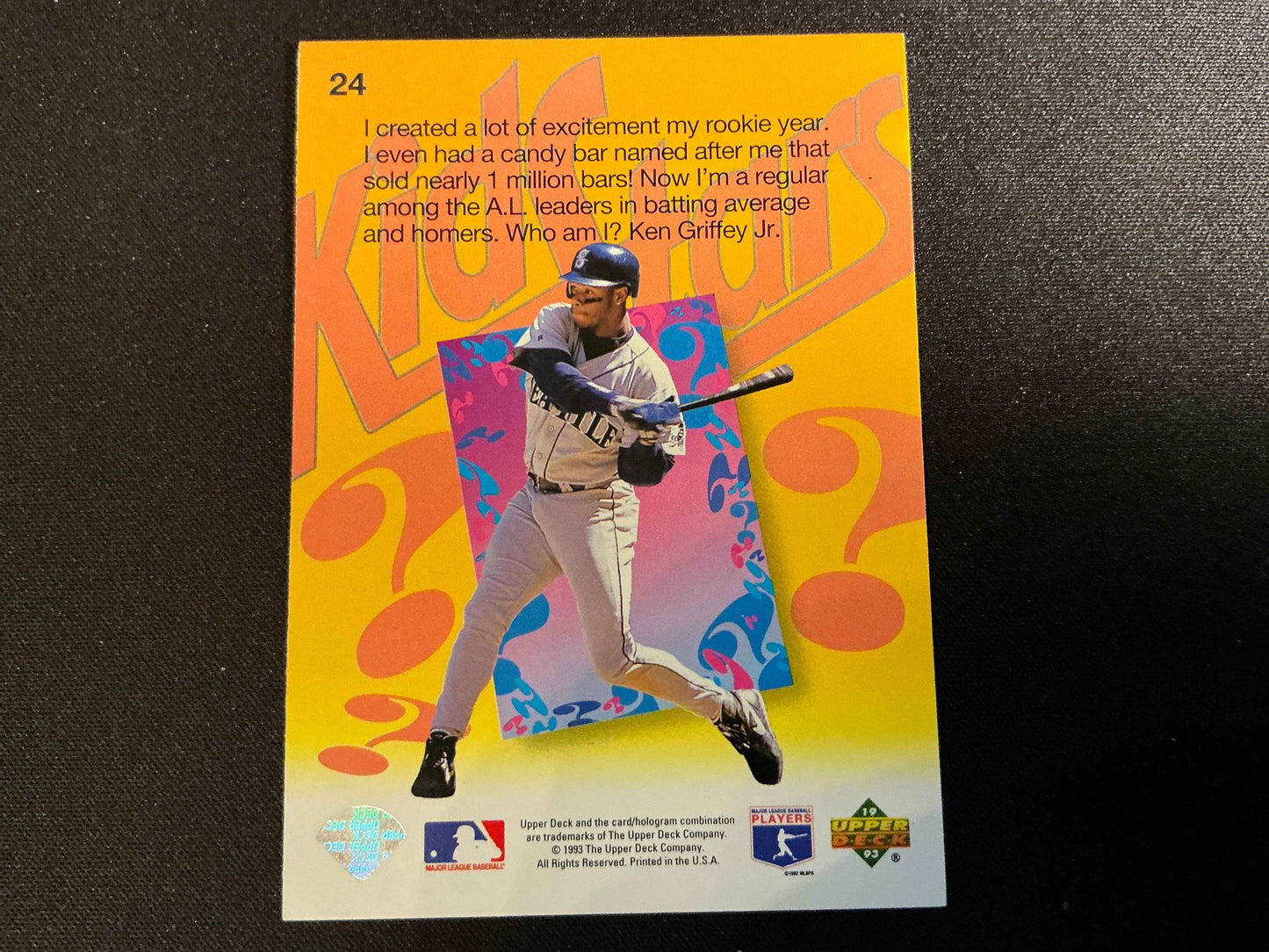 1993 Upper Deck Fun Pack #24 Ken Griffey, Jr. Card
