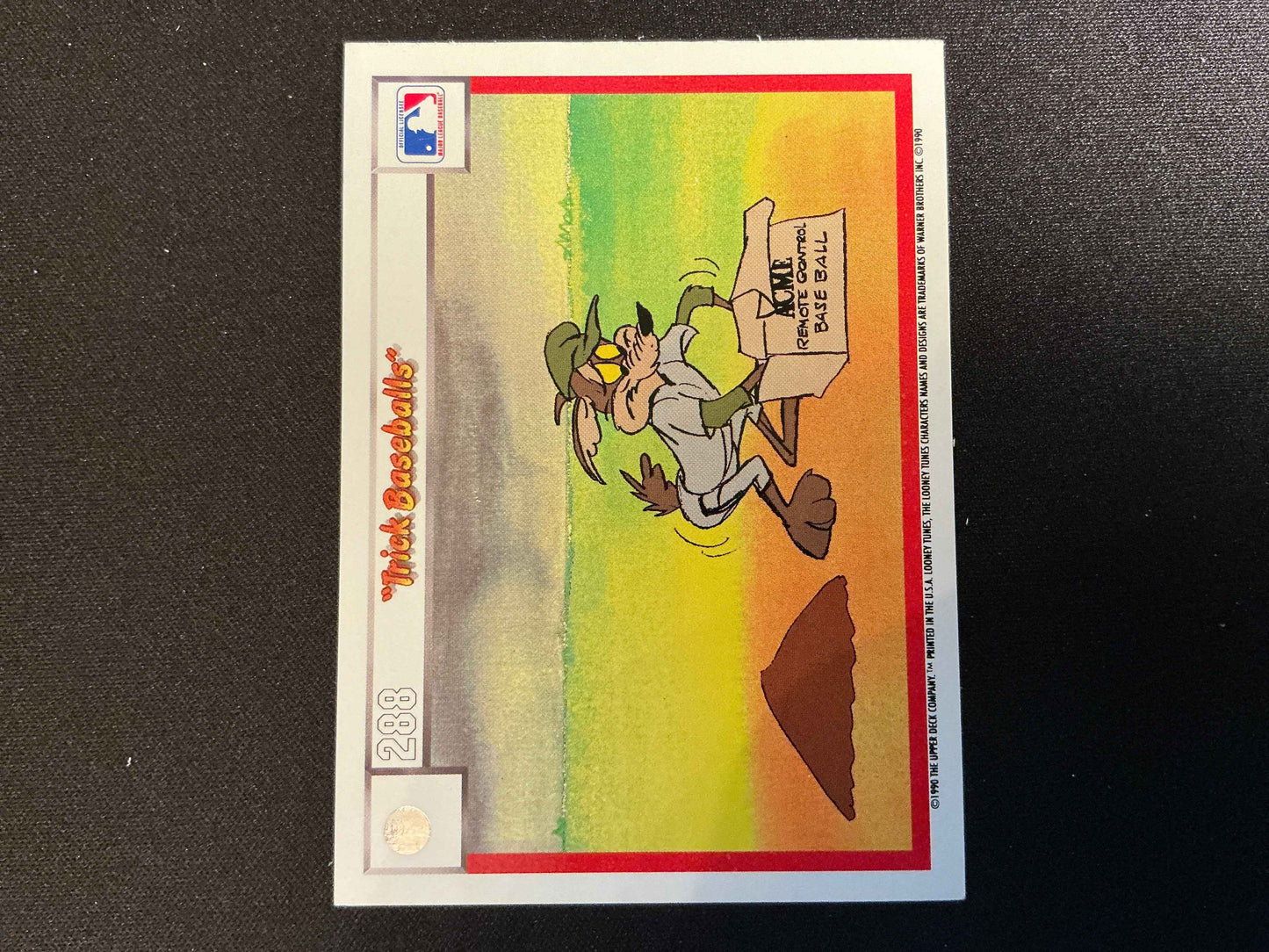 1990 Upper Deck Comic Ball #273/288 Hold The Mustard/Trick Baseballs Card