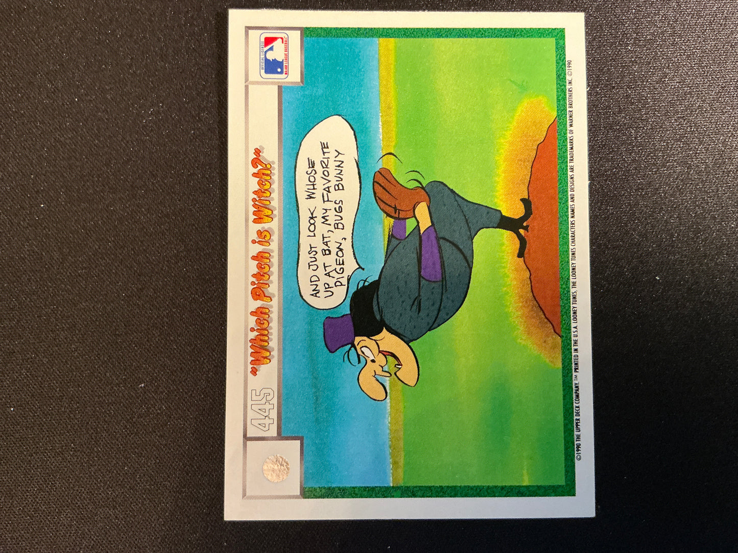 1990 Upper Deck Comic Ball #436/445 ¿Qué tono es la tarjeta de bruja?