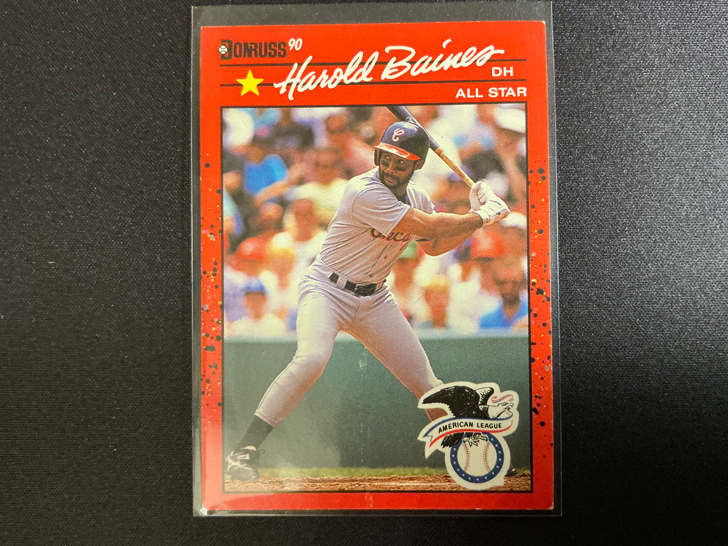 1990 Donruss #660 Harold Baines No . after INC Error Card