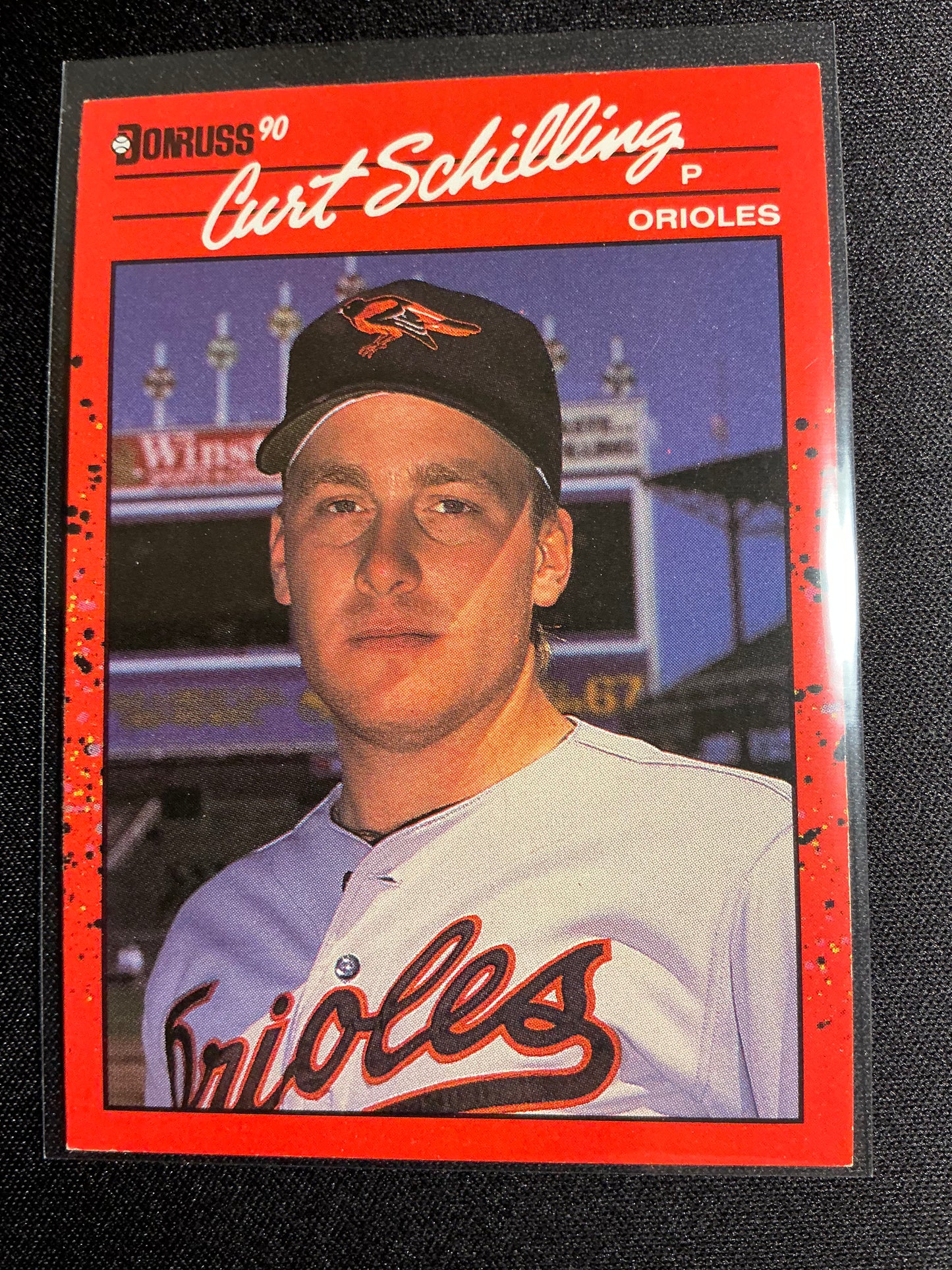 1990 Donruss #667 Curt Schilling No . after INC Error Card