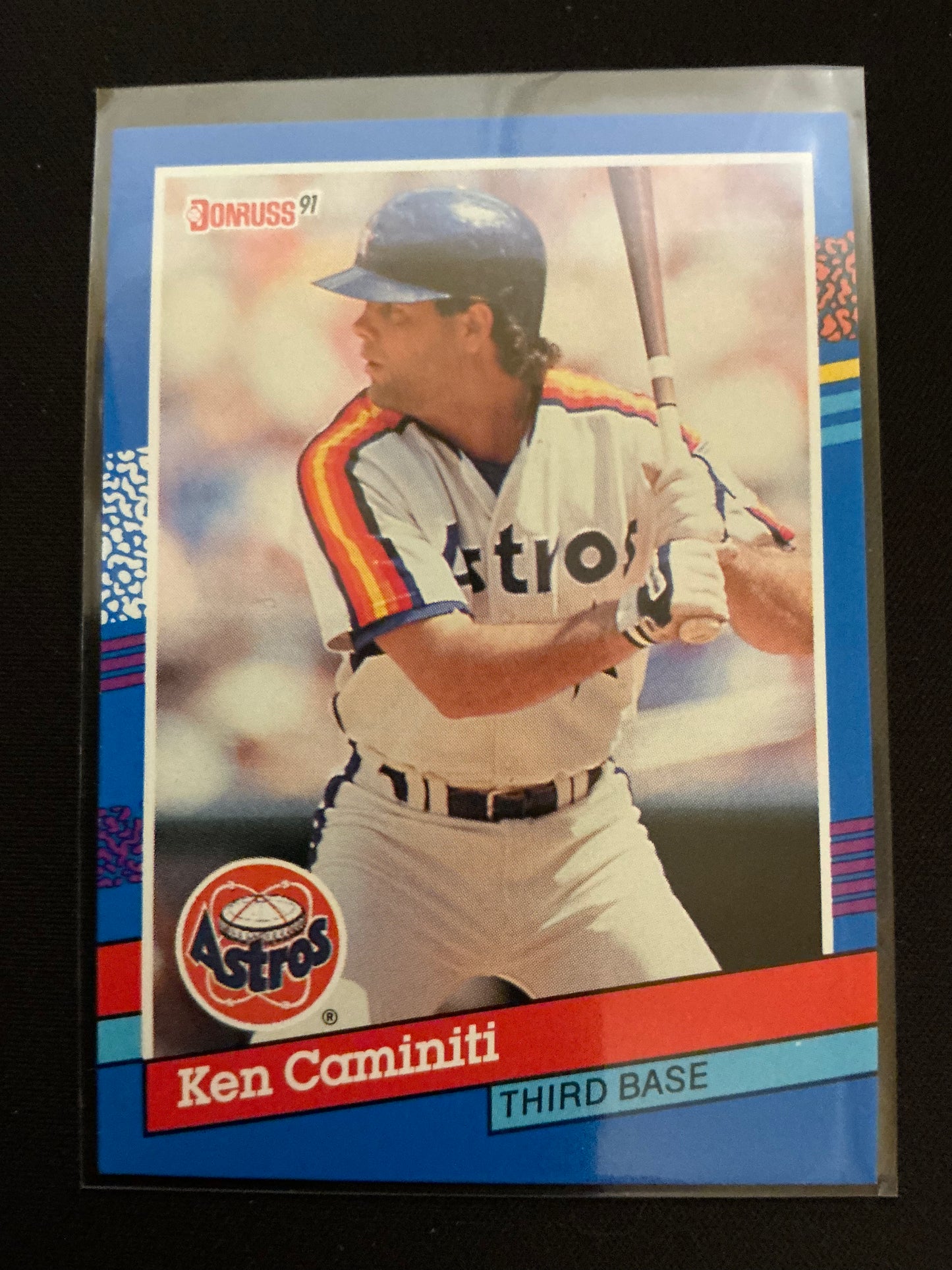 1991 Donruss #221 Ken Caminiti No . After INC Error Card
