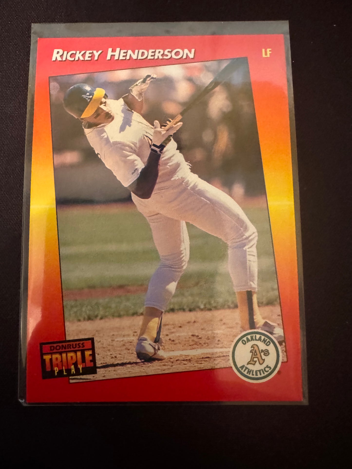 1992 Donruss Triple Play #63 Rickey Henderson Card