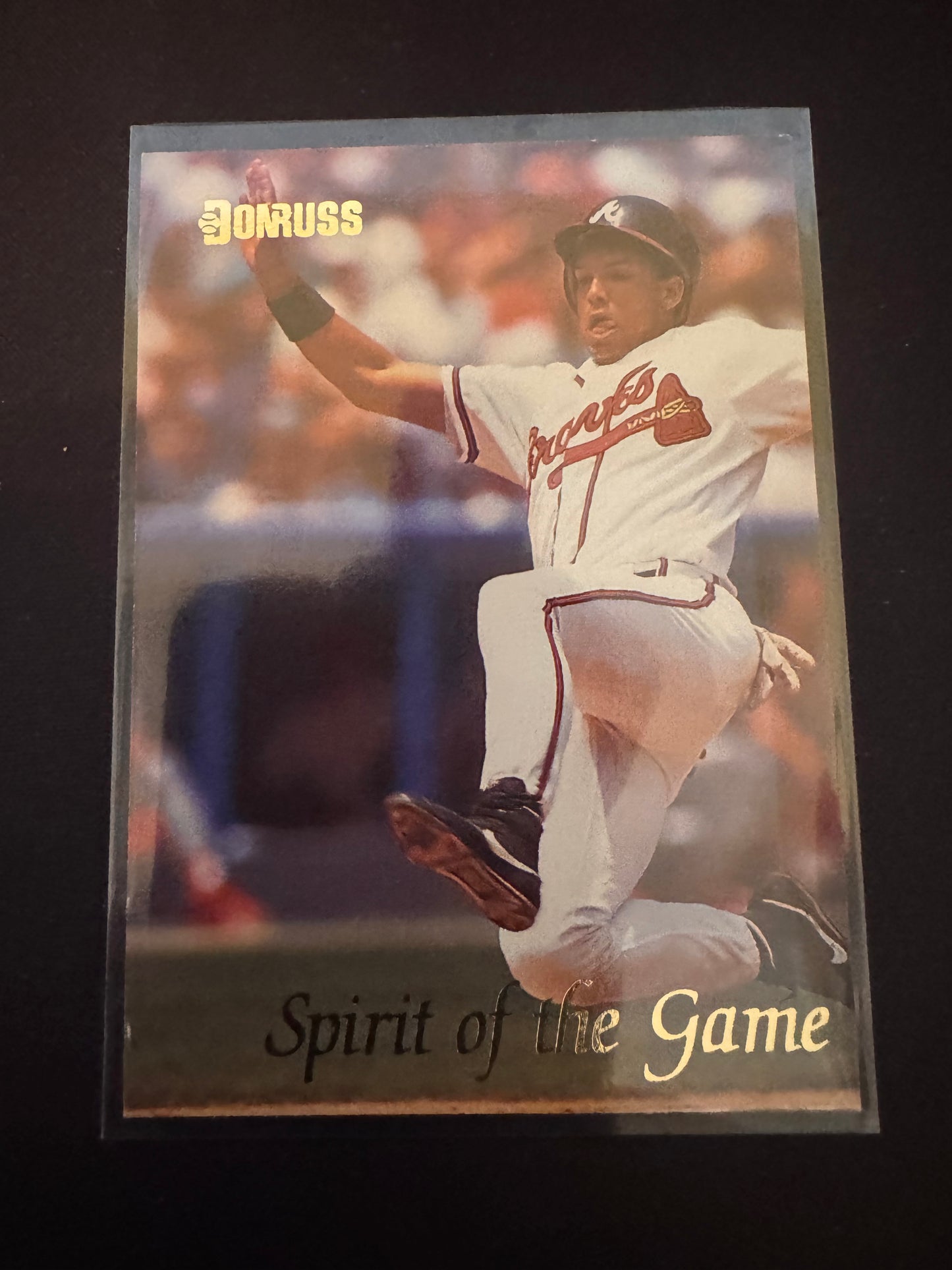 1993 Donruss #SG-2 David Justice Spirit of the Game