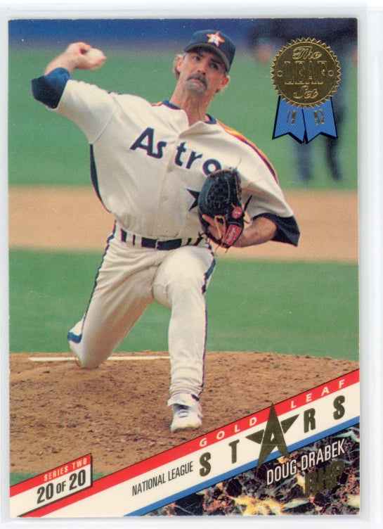 1993 The Leaf Set Gold Leaf All-Stars #R20 Roger Clemens Doug Drabek Card