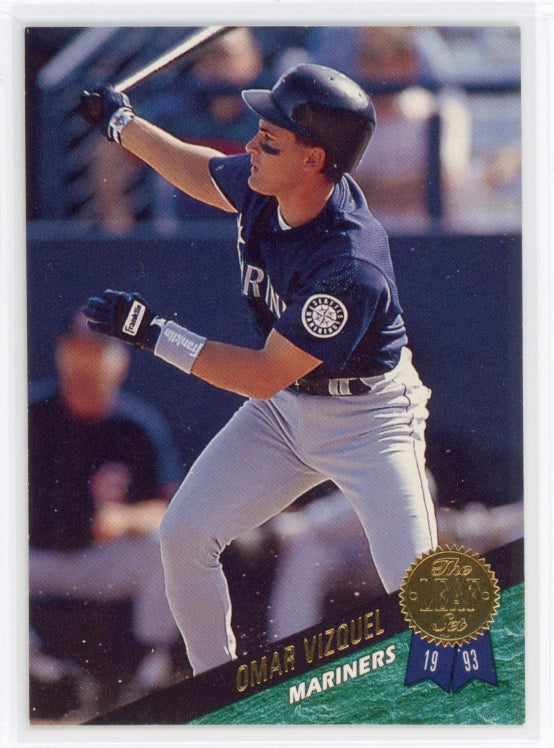 1993 The Leaf Set #434 Omar Vizquel Card