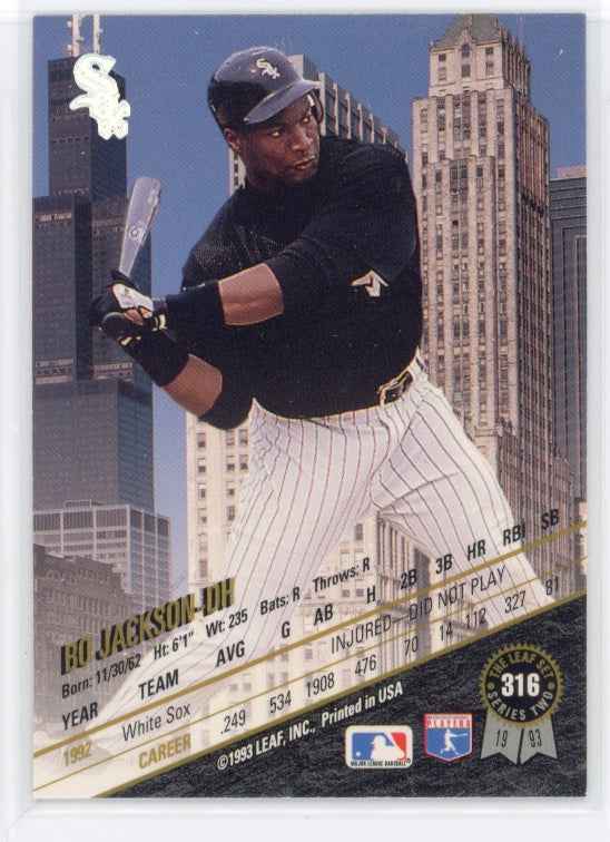 1993 The Leaf Set #316 Bo Jackson Card
