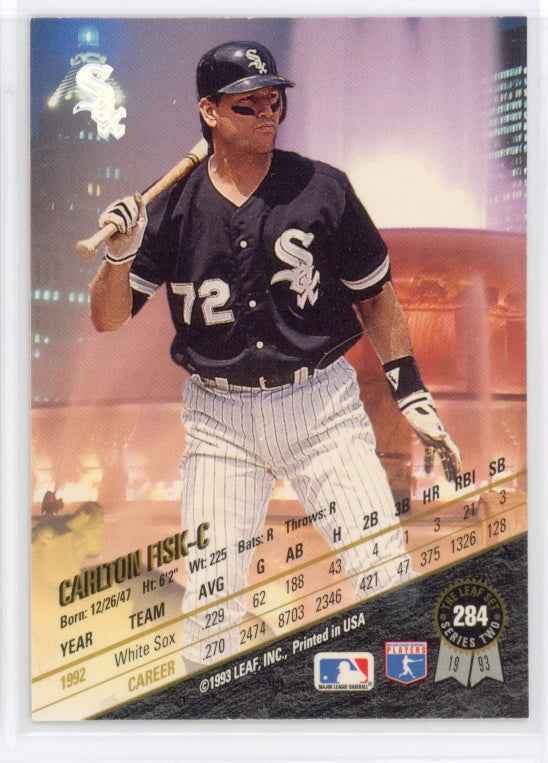 1993 The Leaf Set #284 Carlton Fisk Card