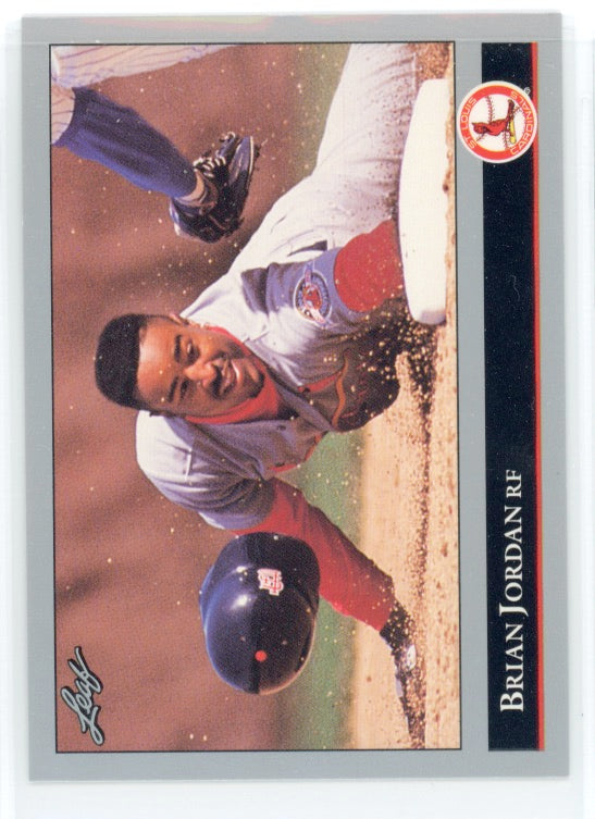 1992 Leaf #337 Brian Jordan RC Card