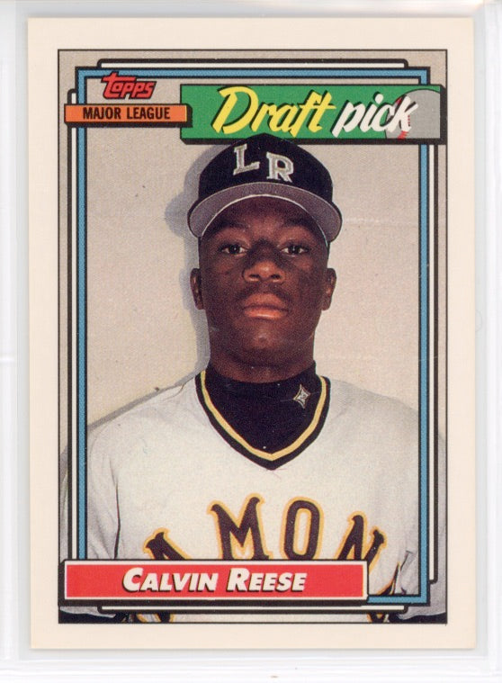 1992 Topps #714 Calvin Reese RC Card