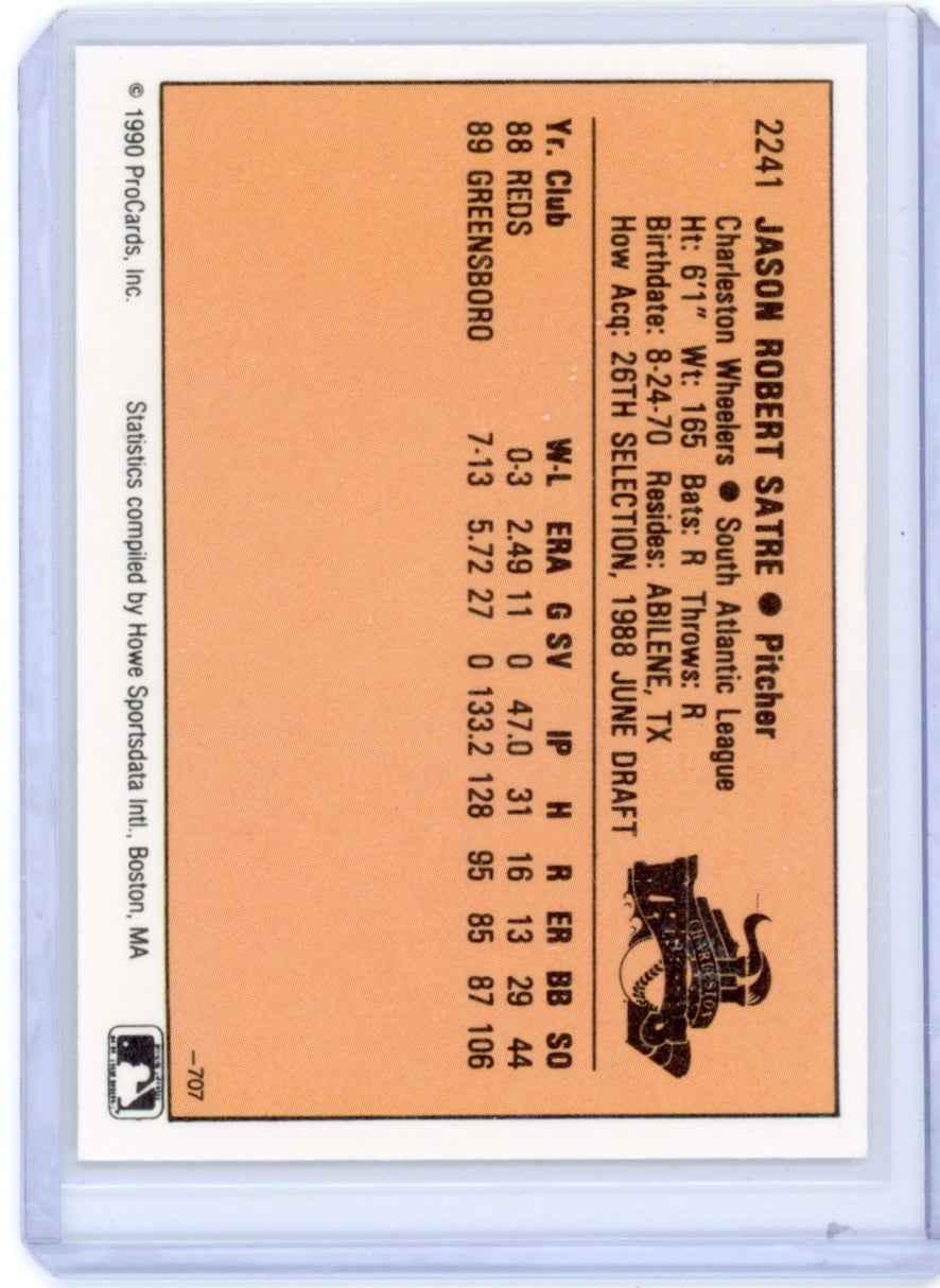 1990 Charleston Wheelers Procards #2241 Jason Satre Card