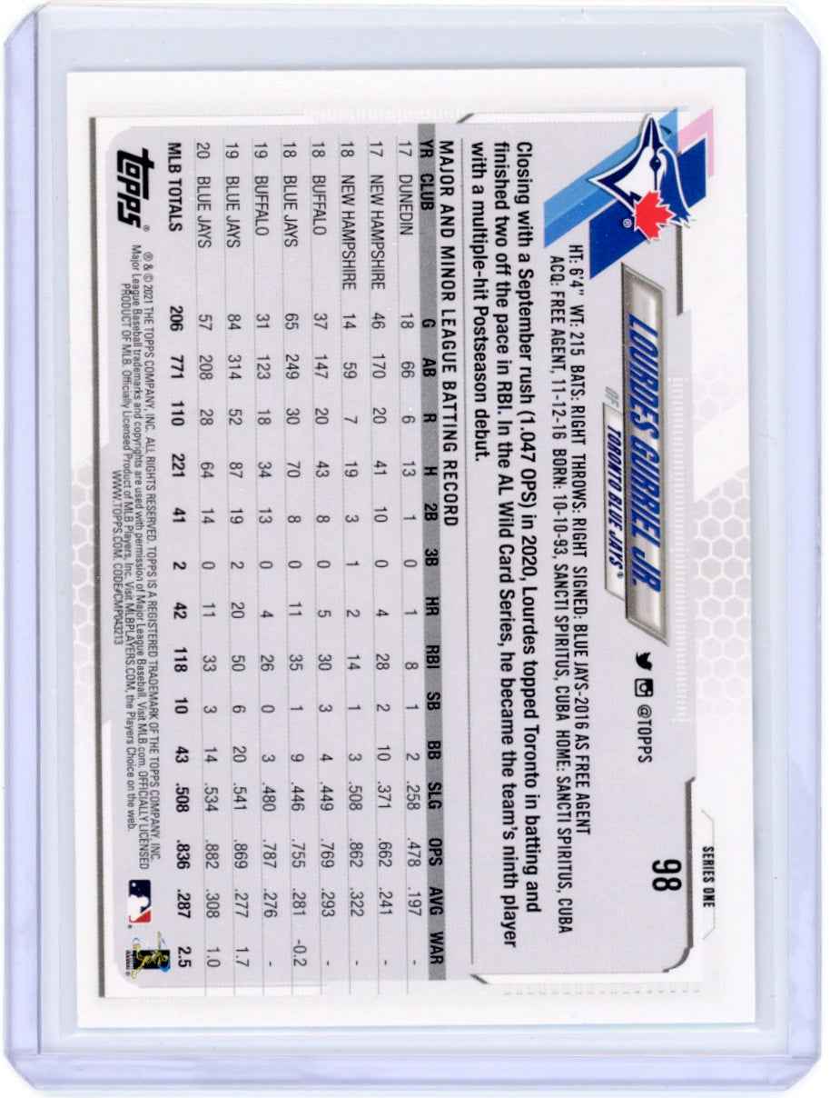 2021 Topps #98 Lourdes Gurriel Jr. Blue Jays Card