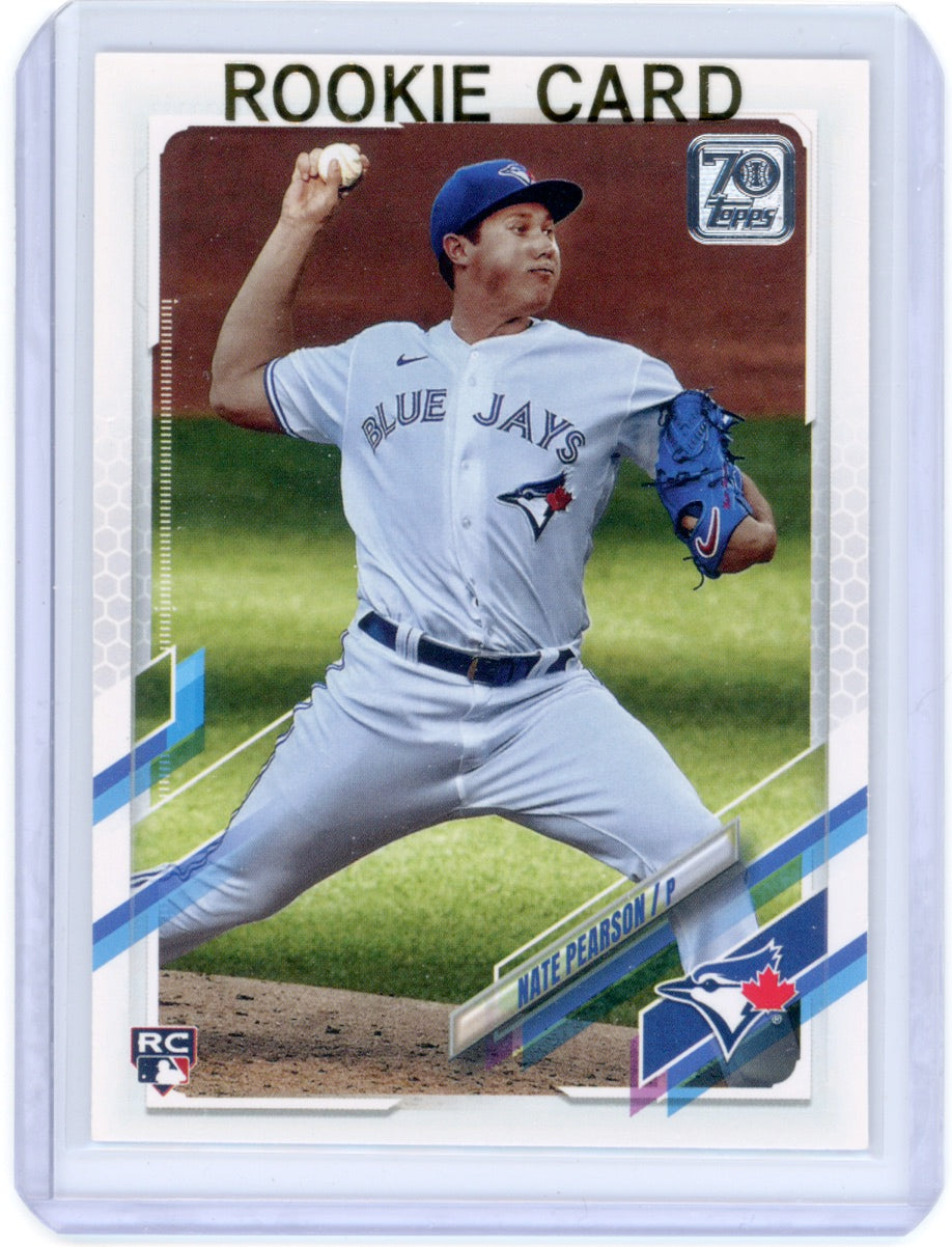 2021 Topps #113 Nate Pearson Rookie (RC) Blue Jays Card