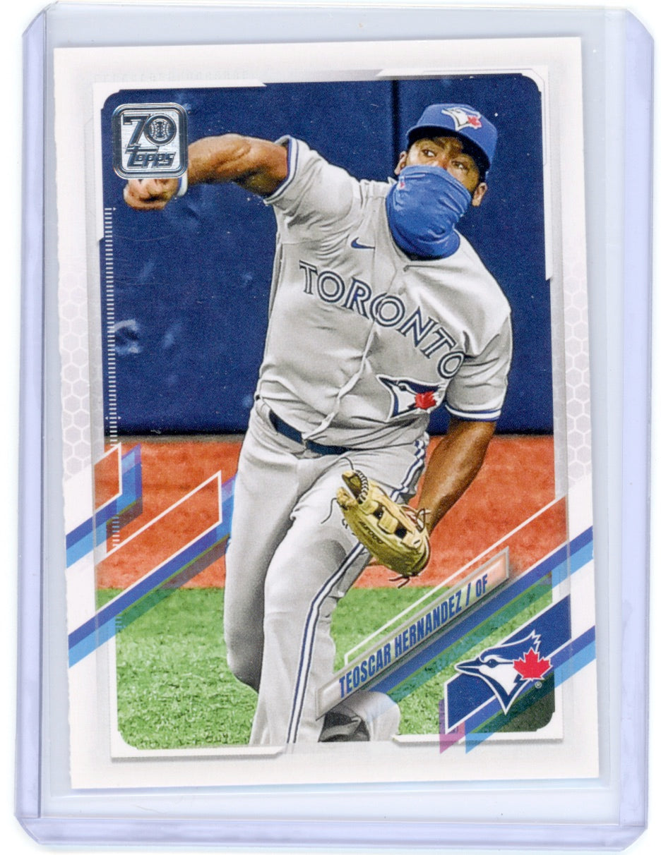 2021 Topps #299 Tedscar Hernandez Blue Jays Card