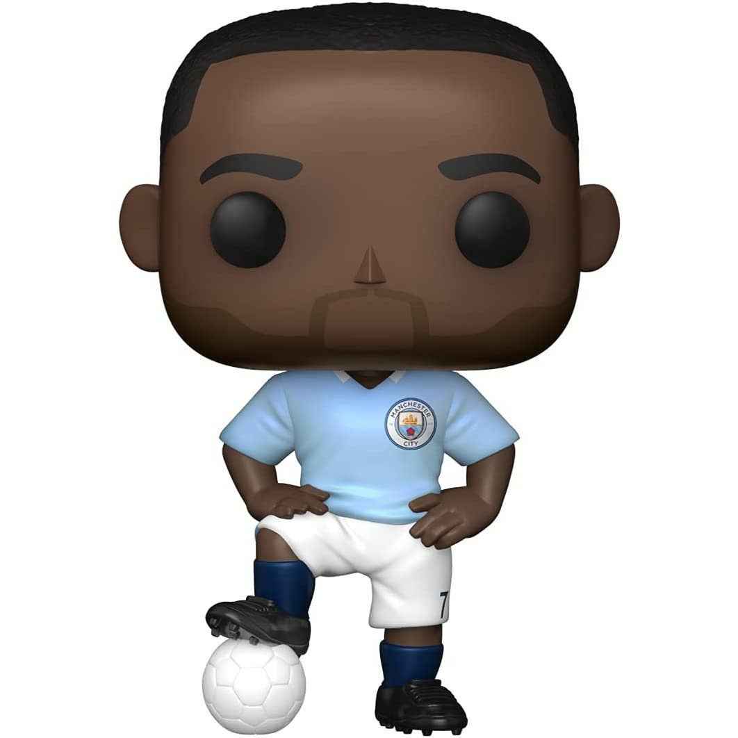 Funko Pop! Football: Manchester City - Raheem Sterling Vinyl Figure Protected by an UltraPro Semirigid Storage Case
