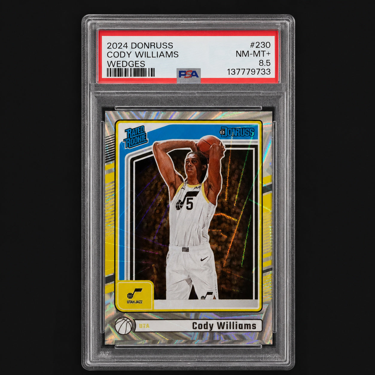 1952 Topps #61A Tookie Gilbert BGS 3.5 card back