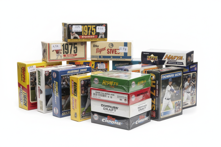 Baseball Card Boxes and Packs