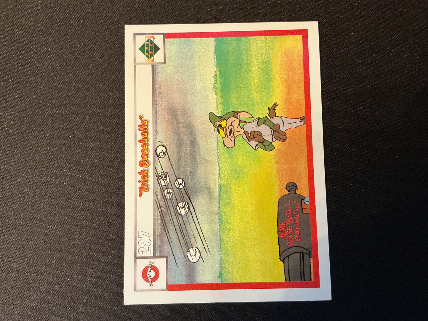 Tarjeta de béisbol con trucos de Upper Deck Comic Ball n.° 259/262 de 1990