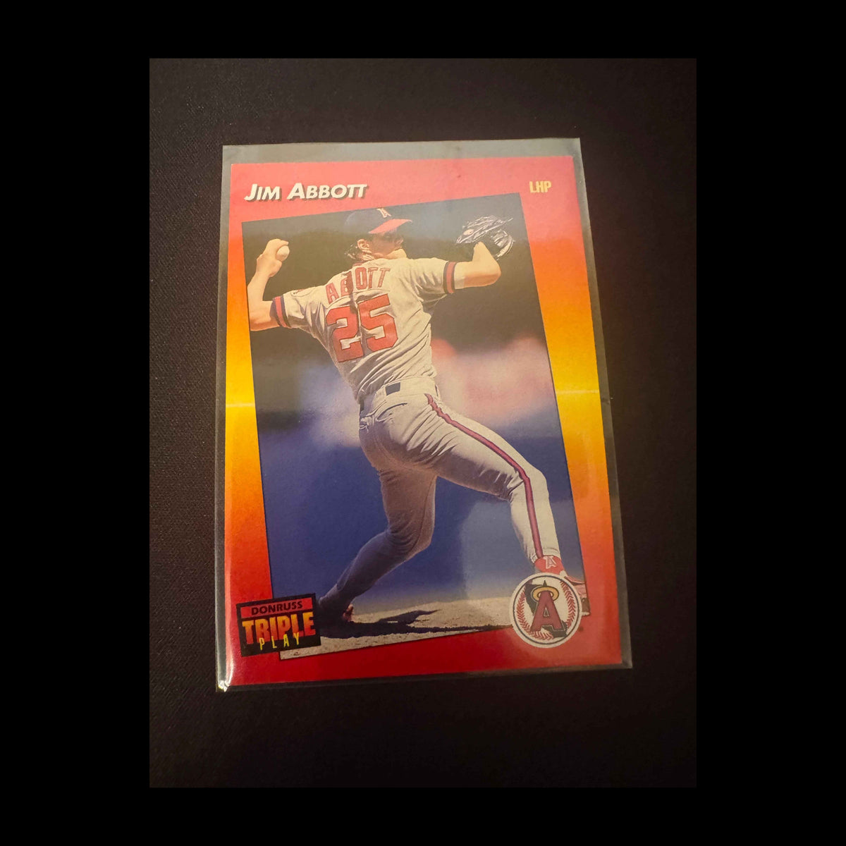 1992 Donruss Triple Play #204 Jim Abbott Card - view 3