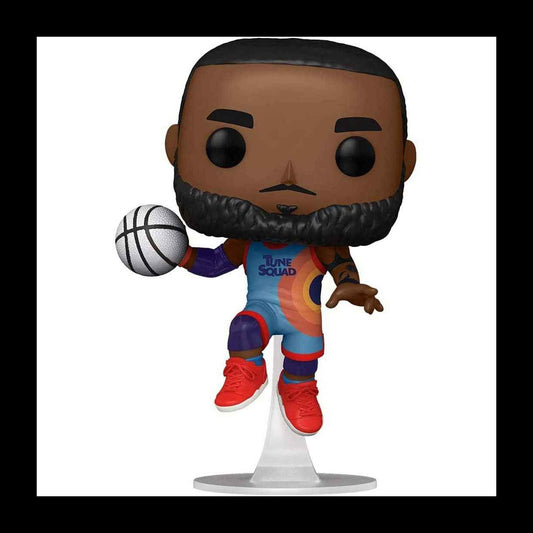 Funko Pop! Movies: Space Jam, A New Legacy - Lebron James Jumping Vinyl Figure Protected by an UltraPro Semirigid Storage Case - front