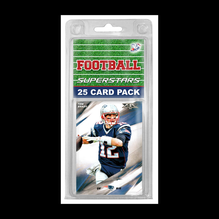 25-Card NFL Football Superstar Mix Card Lots