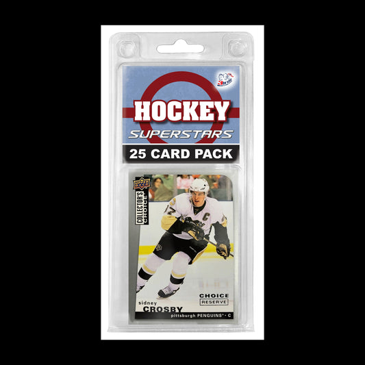 25-Card NHL Hockey Superstar Mix Lots Packs - front