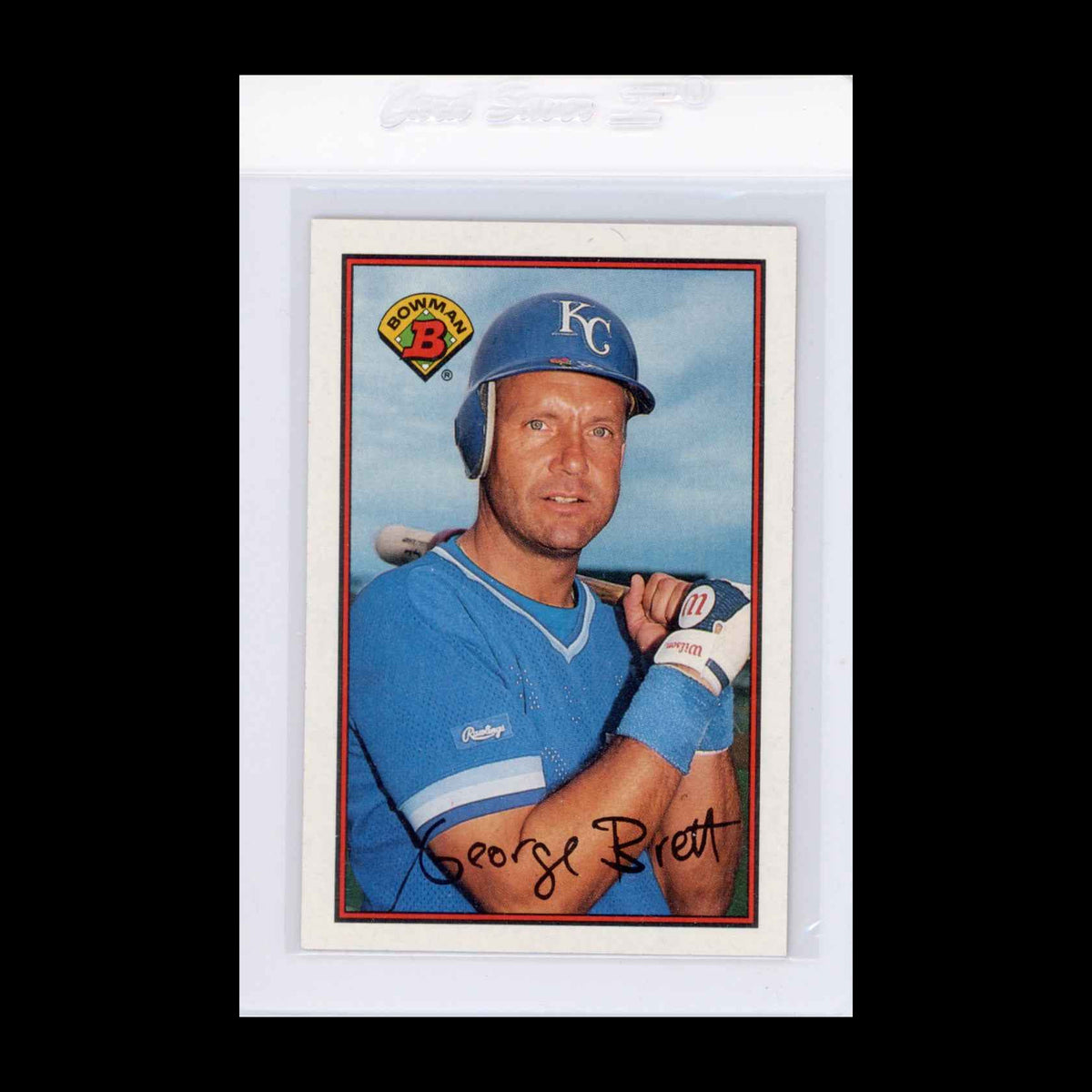 1989 Bowman #121 George Brett Card - view 3