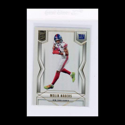 2025 Elite #5 Malik Nabers New York Giants Card - front