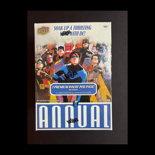 2023-2024 Upper Deck DC Annual Trading Cards Sealed 6 Pack Blaster Box - front