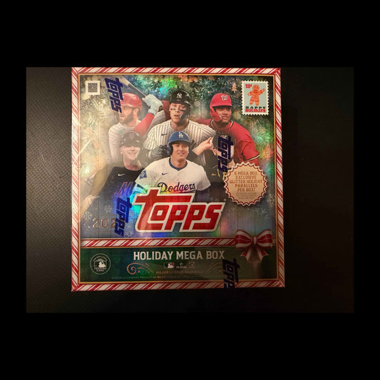 2025 TOPPS BASEBALL FACTORY SEALED HOLIDAY MEGA BOX MLB - front