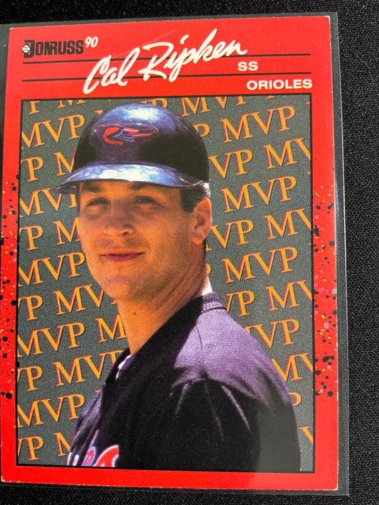 1990 Donruss Bonus MVPs #BC-18 Cal Ripken No . after INC Error Card