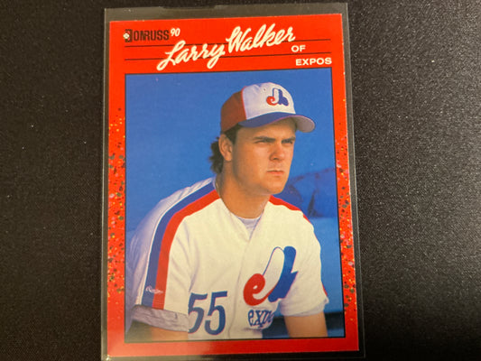 1990 Donruss #578 Larry Walker Rookie Card