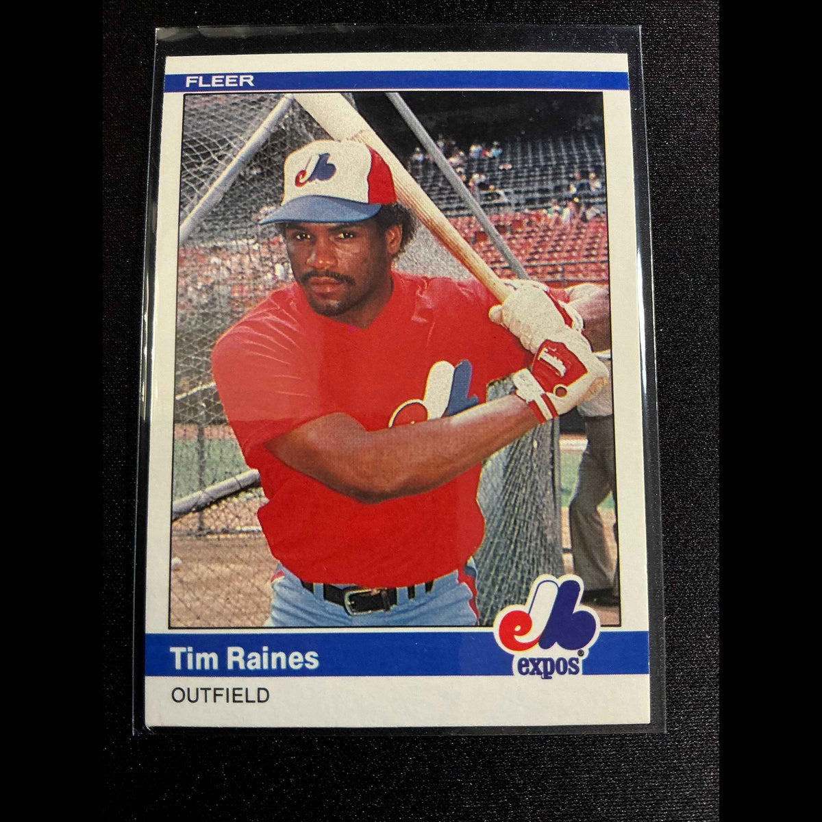 1984 Fleer #281 Tim Raines Card - front