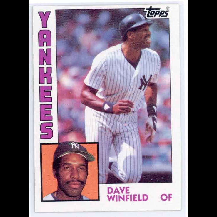 1984 Topps #460 Dave Winfield Card - front