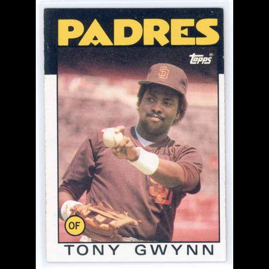 1986 Topps #10 Tony Gwynn Card - front