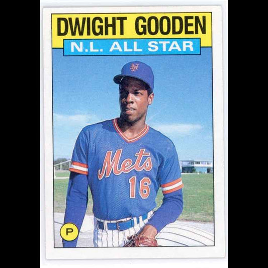 1986 Topps #709 Dwight Gooden Card - front