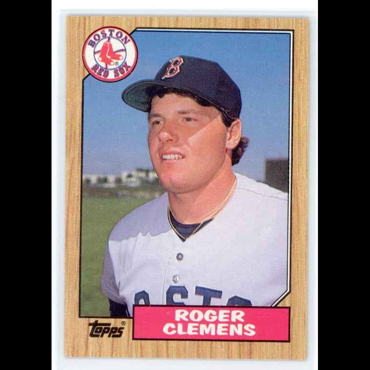 1987 Topps #340 Roger Clemens Card - front