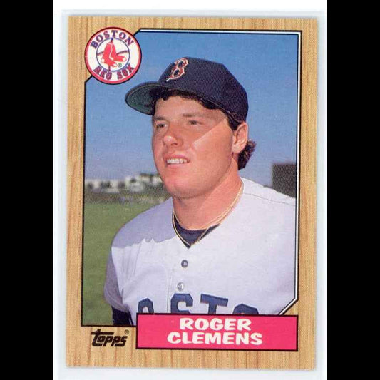 1987 Topps #340 Roger Clemens Card - front