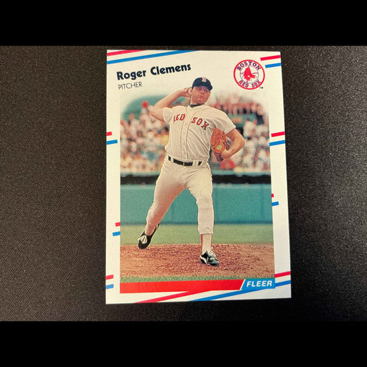 1988 Fleer #349 Roger Clemens Card - front