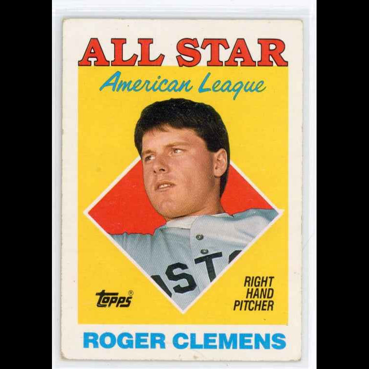 1988 Topps #394 Roger Clemens AS Card - front