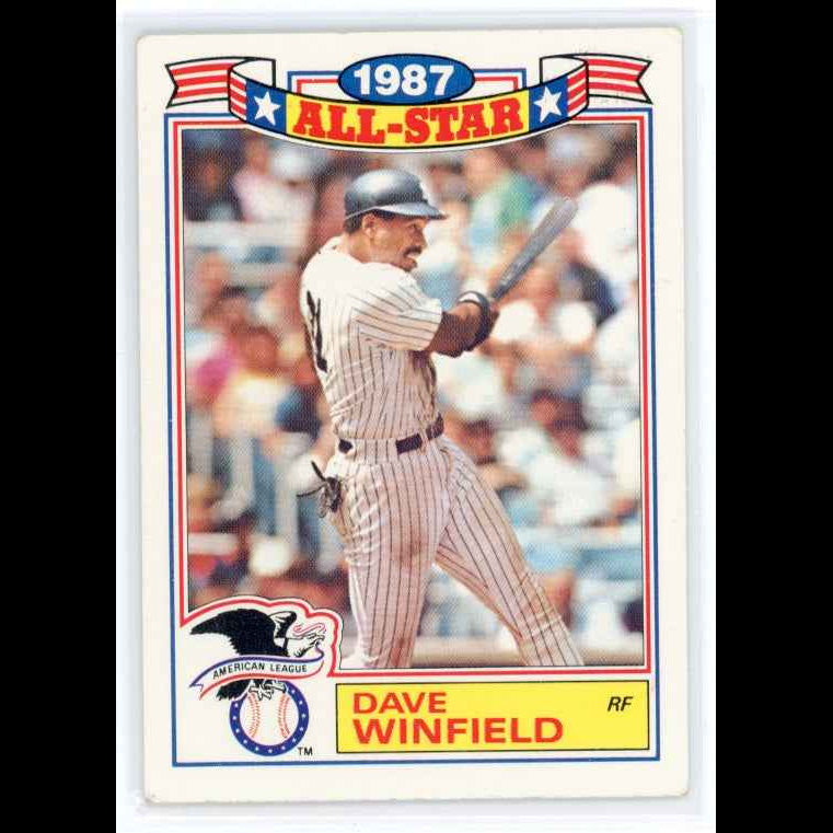 1988 Topps All-Stars #8 Dave Winfield Card - front